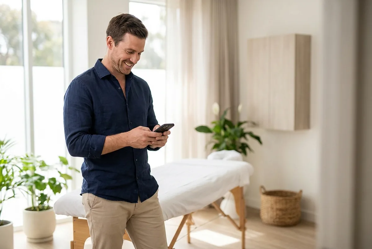 A wellness practitioner meeting with a patient